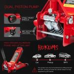 Hukums 3.5 Ton Double Piston Hydraulic Trolley Jack, 510 mm Maximum Lifting Height