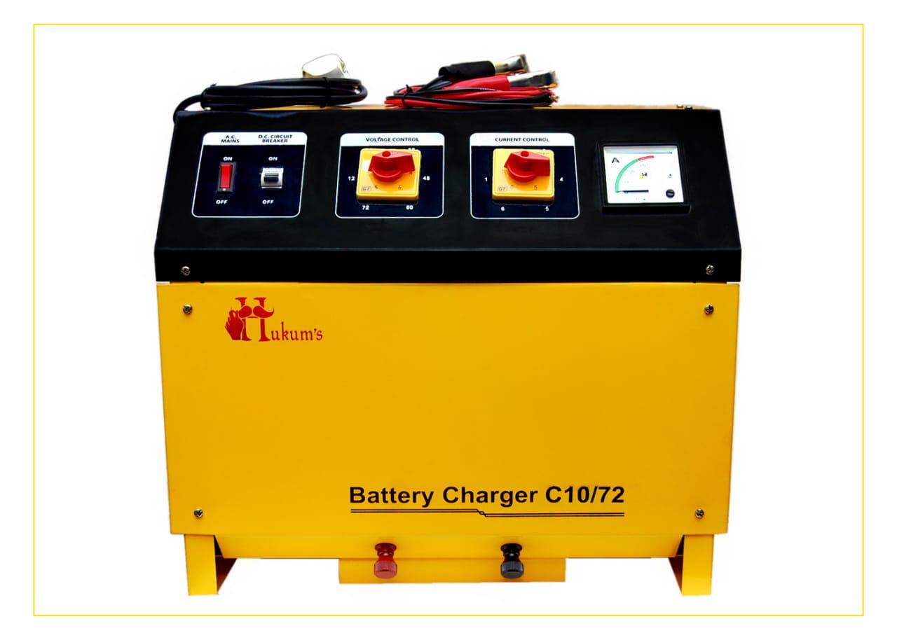 12V to 72V Industrial Battery Charger 10A | Heavy Duty Automotive