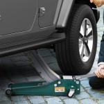 Hukums 4 Ton Capacity Double Piston Trolley Jack, Maximum Lifting Height 505 mm