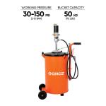 Groz 50 Kg Portable Air Operated Grease Pump Bucket (BGRP/50)