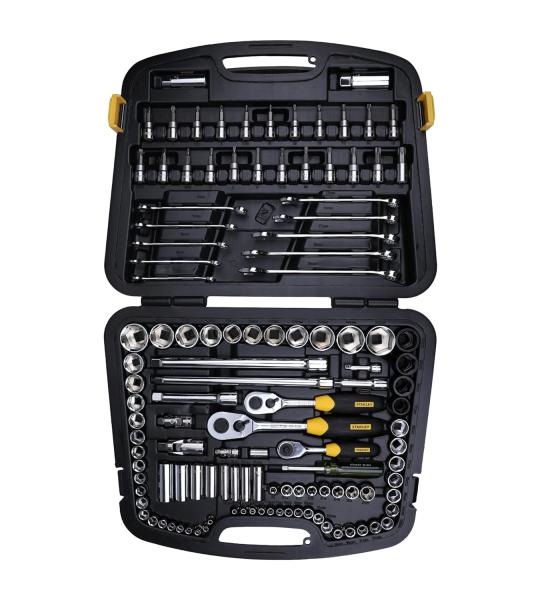 STANLEY 91-931 120-Piece Master Tool Set with Compact Case for Easy Transport & Storage for Home, DIY & Professional Use,