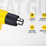 Stanley 2000 Watt Variable Speed ​​Heat Gun or Hot Air Gun (STXH2000)