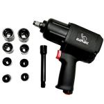 Elephant 1/2" Air Impact Wrench With 8 Sockets IW02