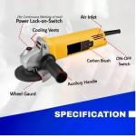 Heavy Duty 100 mm Angle Grinder 950 W & 11000 RPM With cutting blade free