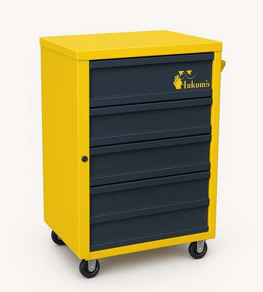 Hukums Tool Trolley 7 Drawers with 108 Pcs Mechanical Tools 3 Year Warranty