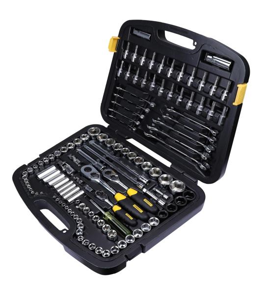 STANLEY 91-931 120-Piece Master Tool Set with Compact Case for Easy Transport & Storage for Home, DIY & Professional Use,