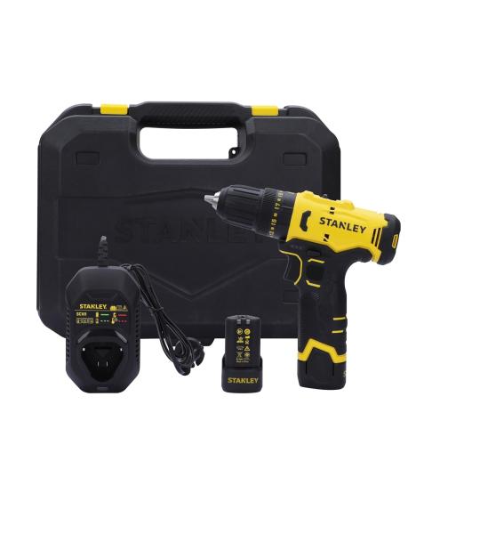 STANLEY SCD10D2K-IN 12V Cordless Drill Driver with 2 Batteries & Charger