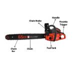 Xtra Power XPT 469 65cc Petrol Chainsaw with 22 Inch Bar – Powerful Tree Cutter for Farming & Wood Logging