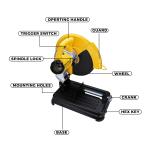 DEWALT D28730 14-inch (355 mm),2300W,3800 Rpm Heavy Duty Chop Saw With Wheel