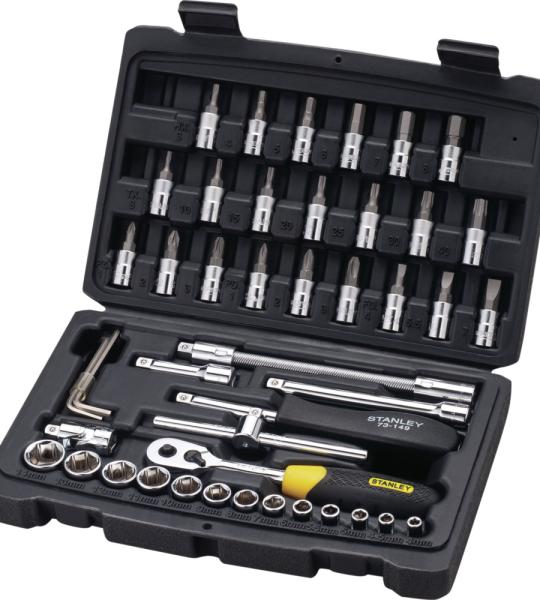 STANLEY 1/4-Inch Square Metric Socket & Bit Set (STMT72794-8-12)