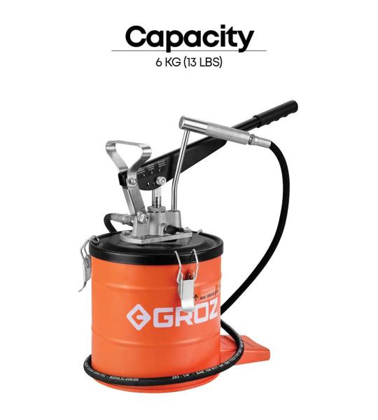Groz V Series 6 Kg Grease Pump Bucket (VGP/6A)