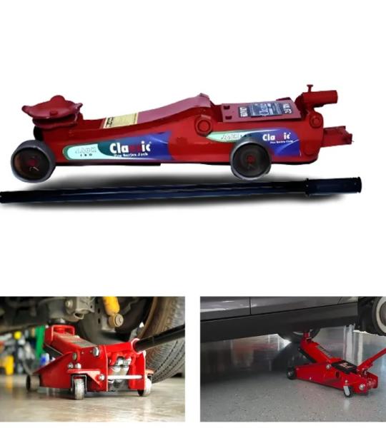 Classic 2.5 Ton Capacity Hydraulic Floor Trolley Jack for Hatchback Cars - Maximum Lifting Height 460 mm