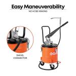 Groz V Series 6 Kg Grease Pump Bucket With Wheel (VGP/6)