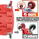 Hukums Heavy-Duty 40 inch Long Mechanic Creeper With Soft Padded Head Rest