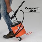 Groz V Series 6 Kg Grease Pump Bucket With Wheel (VGP/6)