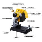Dewalt 355 mm Chop Saw, 2200 Watt 3800 RPM Speed (DW871)