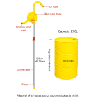 Hukums 90 mm Barrel Pump For 210 Liters Drum