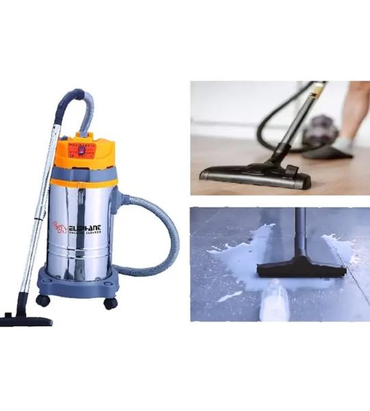Elephant 35 Litre Wet & Dry Industrial Vacuum Cleaner Machine, 200 mbar