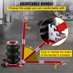 Hukums 3 Ton(6600 LBS) Triple Bag Pneumatic Air Jack Quick Lift with Extension Handle, 400mm Max. Lifting Height