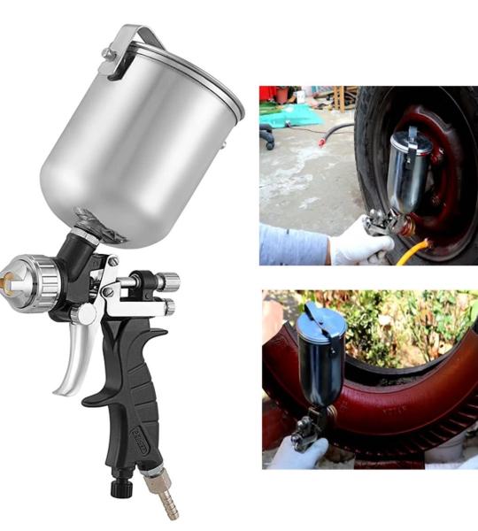 Painter 1/2 Pint Spray Gun with 300 ml SS Cup & Air Controller (PS-02)