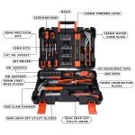 BLACK+DECKER BMT154C Hand Tool Kit (154-Piece) (Orange & Black)