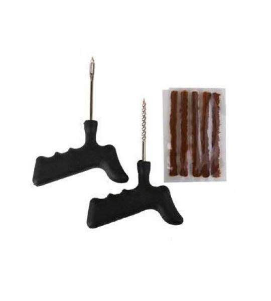 Driger 7pcs Tyre Emergency Repair Kit for Motorcycle & Car | Tubeless Tyre Puncture Repair Tool Set