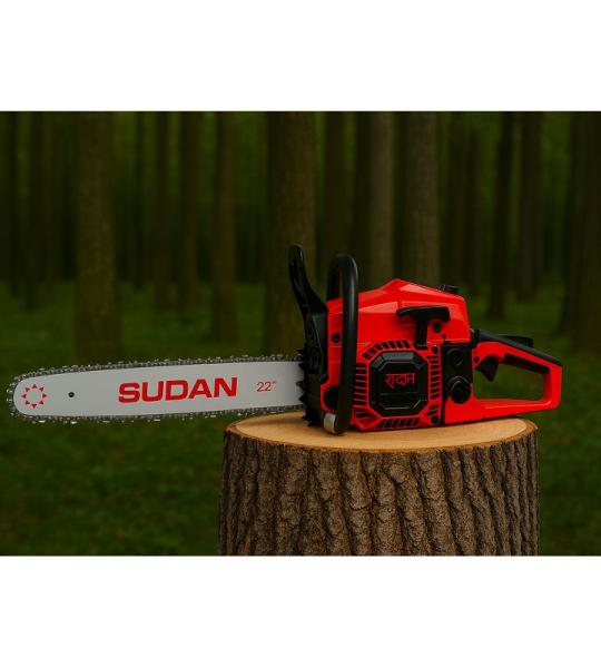 78cc Powerful 3 silencer Handed Petrol Chain Saw 22" (5 HP), Woodcutting Saw for Farm, Garden and Ranch with Tool Kit - 6 Months Warranty