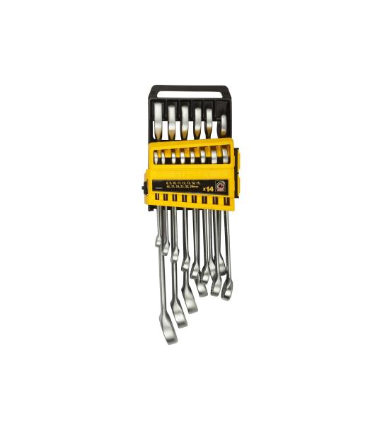 Stanley STMT78092-8 Combination Spanner Set 8-24mm in Holder (14-Pieces)