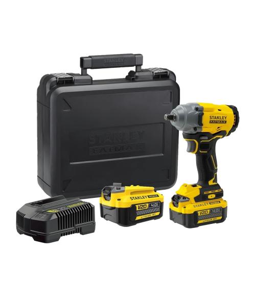 Stanley Fatmax 20V Brushless Impact Wrench Kit 1/2" SBW920M2K-B1 (2x4.0Ah)