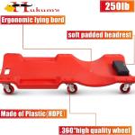 Hukums Heavy-Duty 40 inch Long Mechanic Creeper With Soft Padded Head Rest