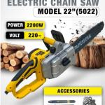 Flymax Electric Chain Saw 22" Guide Bar 2200W