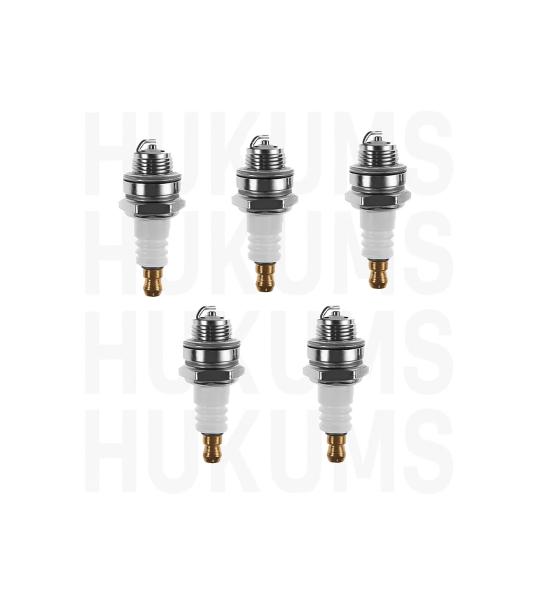 Spark Plug Set (5 Pcs) for Chainsaw 52cc, 58cc, 62cc, 68cc, 78cc – High Performance Engine Parts | Durable & Compatible Replacement Plugs