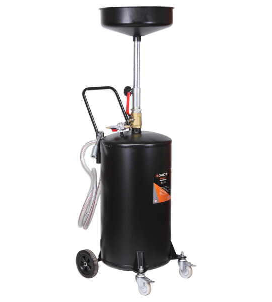 Groz 68 L Pneumatic Waste Oil Suction or Drainer Tank With Anti Splash Screen (WOD/68A)