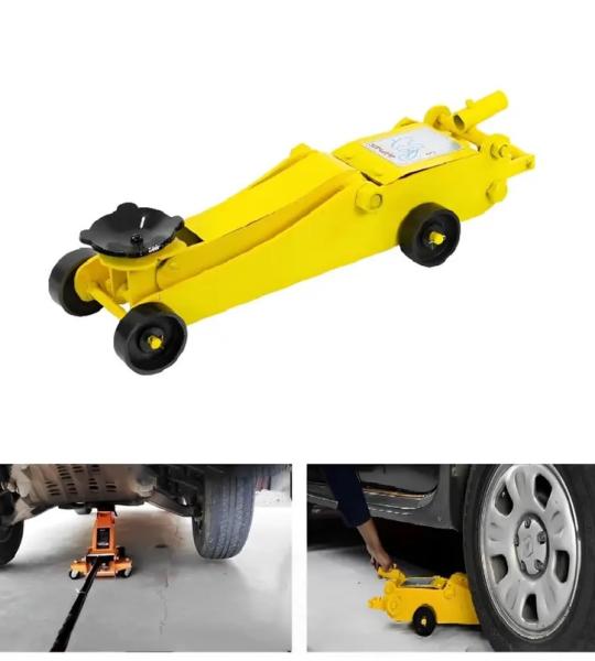 Elephant (TJ-02) 2.5 Ton Capacity Hydraulic Floor Trolley Jack for Hatchback cars - 460 mm Maximum Lifting Height